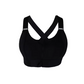 High-Impact Cross Back Sports Bra with Adjustable Front Zipper